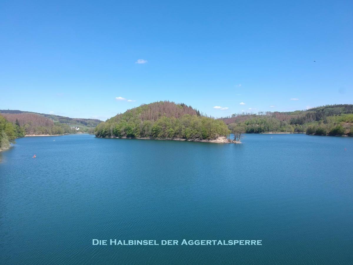 Exklusive Ferienwohnung 'Agger-Blick' Mit Grosser Seeblick-Terrasse & Sauna Gummersbach Esterno foto