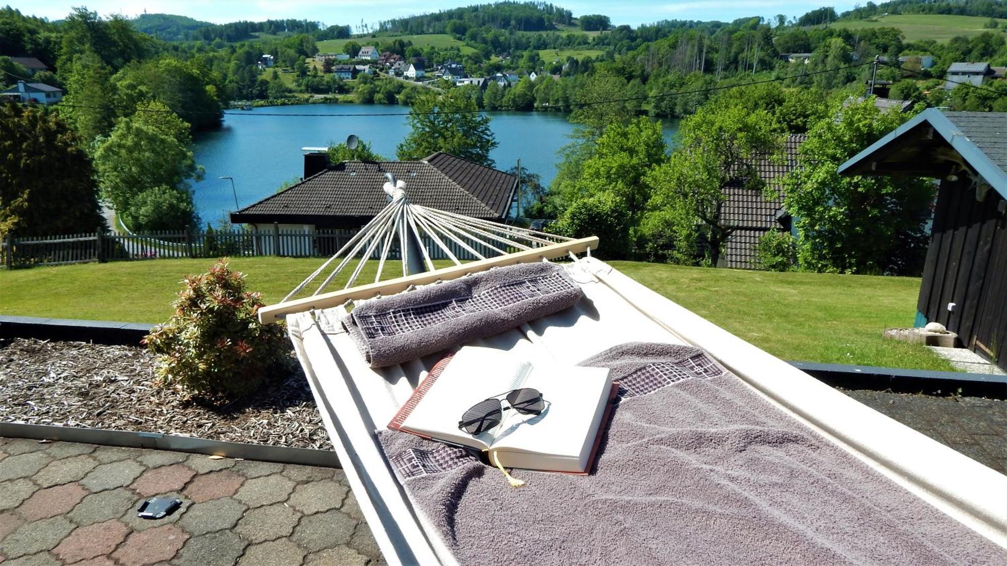 Exklusive Ferienwohnung 'Agger-Blick' Mit Grosser Seeblick-Terrasse & Sauna Gummersbach Esterno foto